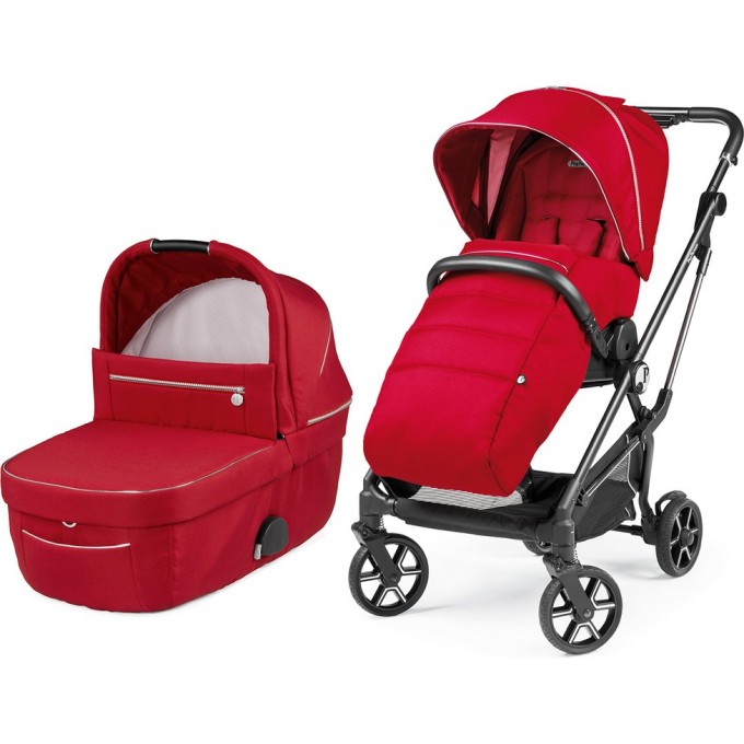 Коляска 2 в 1 PEG-PEREGO VIVACE COMBO RED SHINE PACK-000012-000003-1